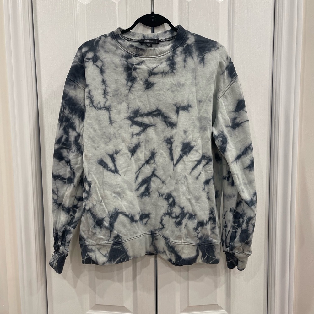 Missguided Relaxed Fit Color Block Sweatshirt size 4